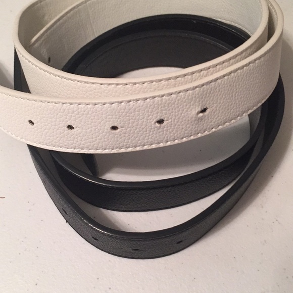 VEGAN BELT BUNDLE -black & white - 1.5 “ W x 40” L - Picture 3 of 5